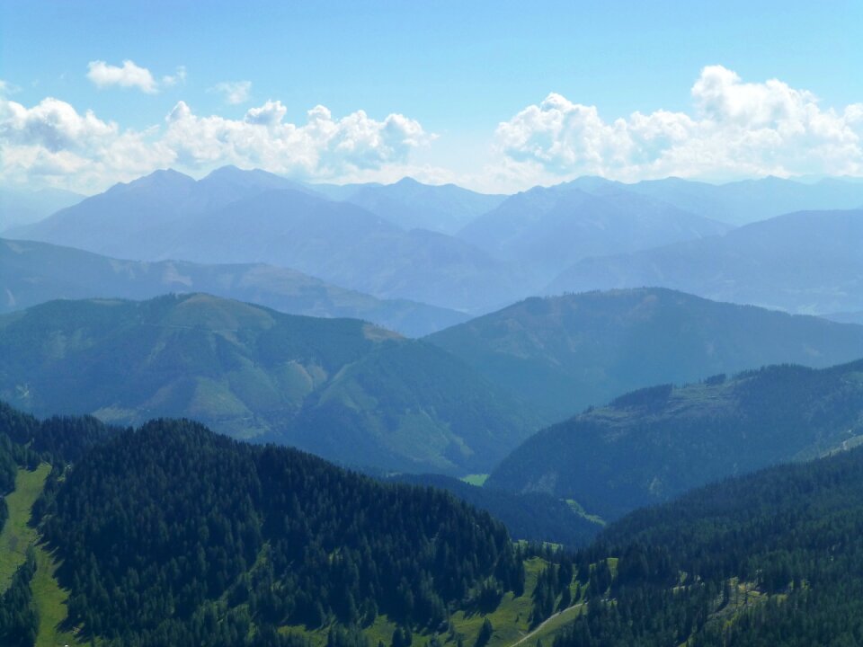 View austria mountains