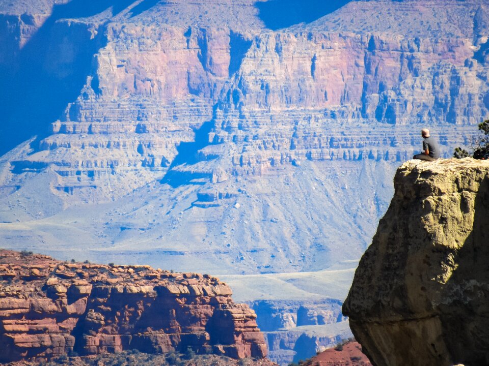 Grand canyon solitude aerial perspective