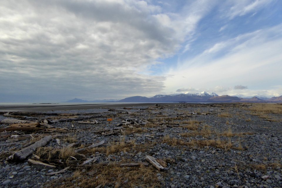 Beach near Swikshak Patrol Cabin 4 02242015 Patrol Flight