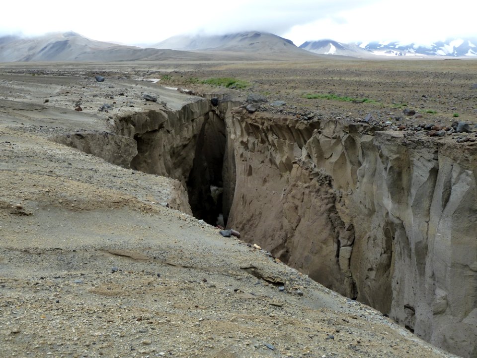 Canyon formed by glacial runoff originating on Mt. Griggs 2