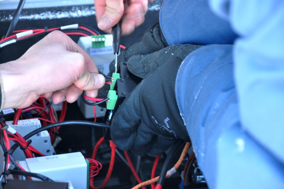 Stiff, cold wiring makes repairs difficult