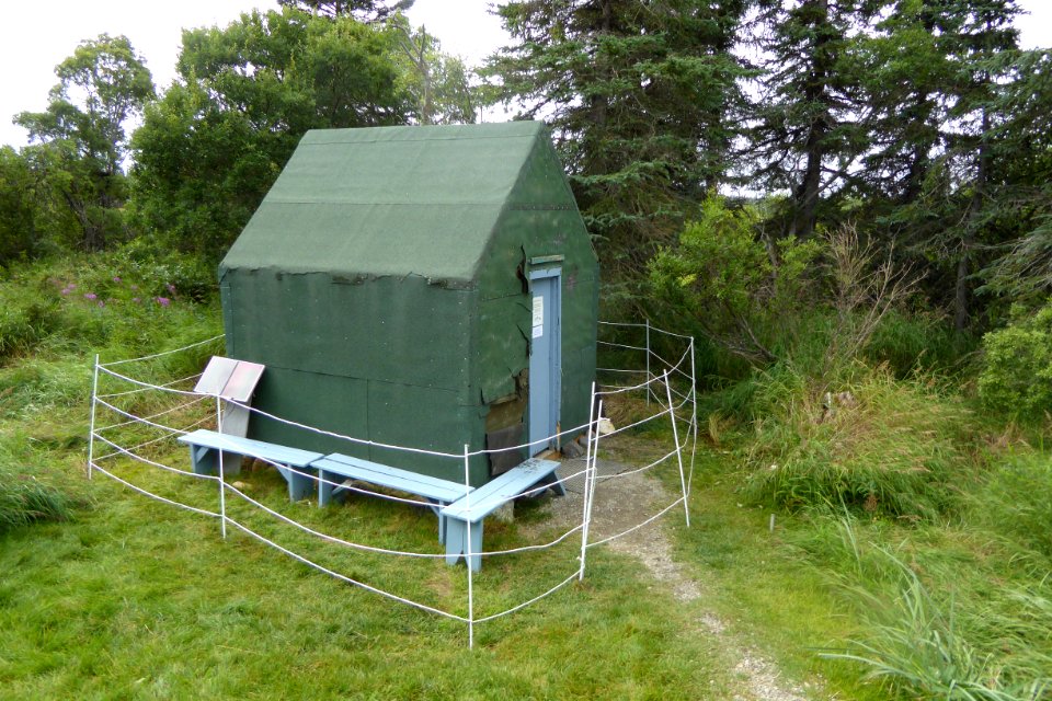 electric fence installed to protect historic Brooks Lodge cabin