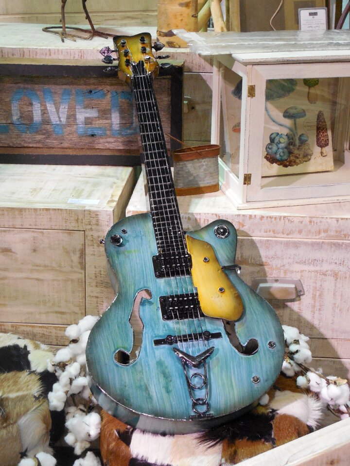 Electric guitar wall