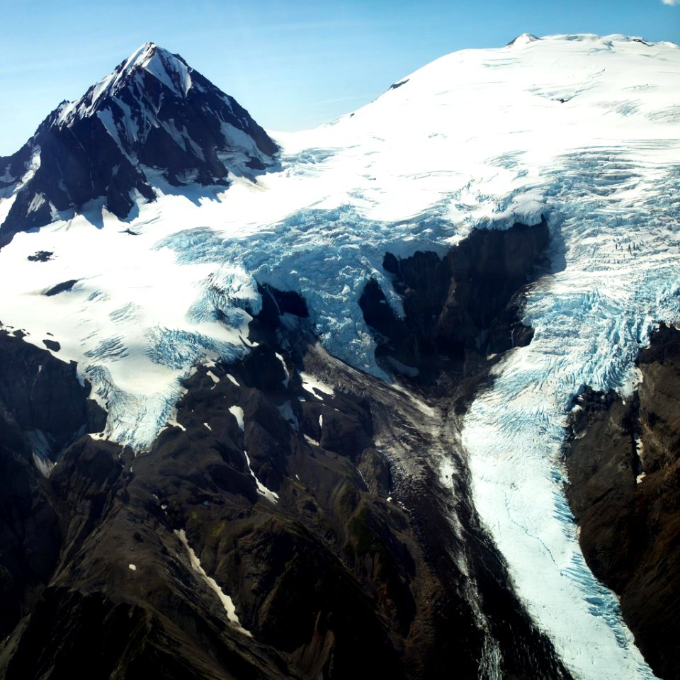 Glacier on Devil's Desk Volcano