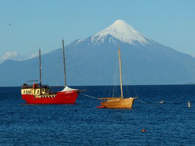 Mountain volcano landscape