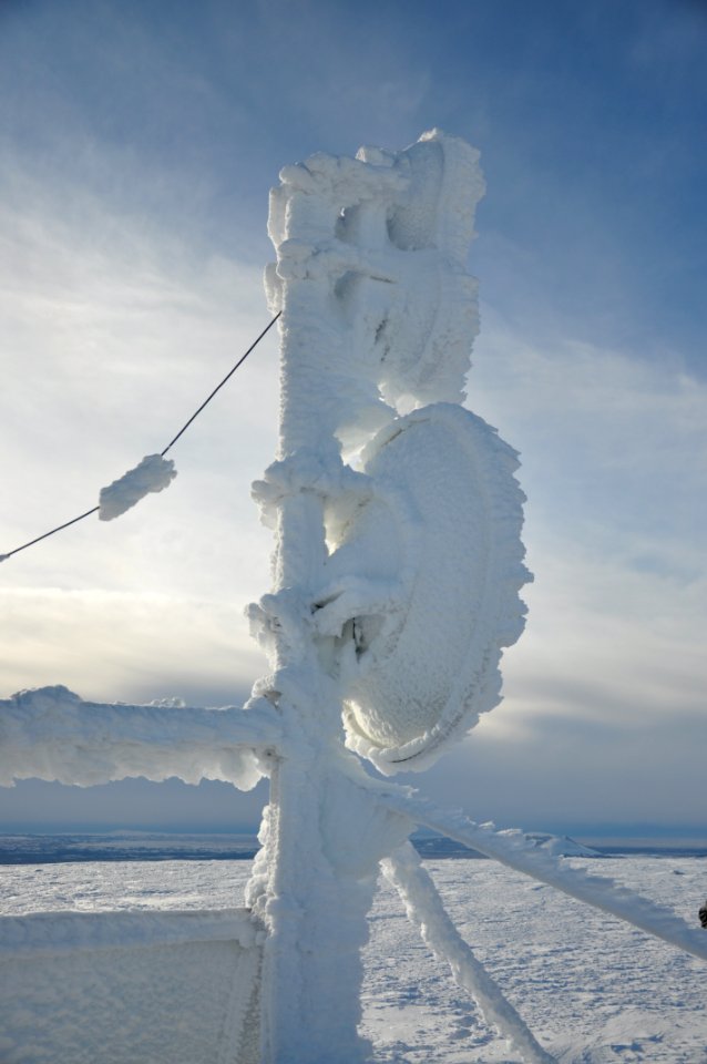 Radios that send and receive signals from King Salmon, over 30 miles away.