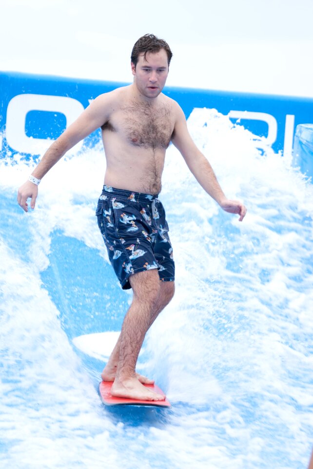 Sports character water skiing