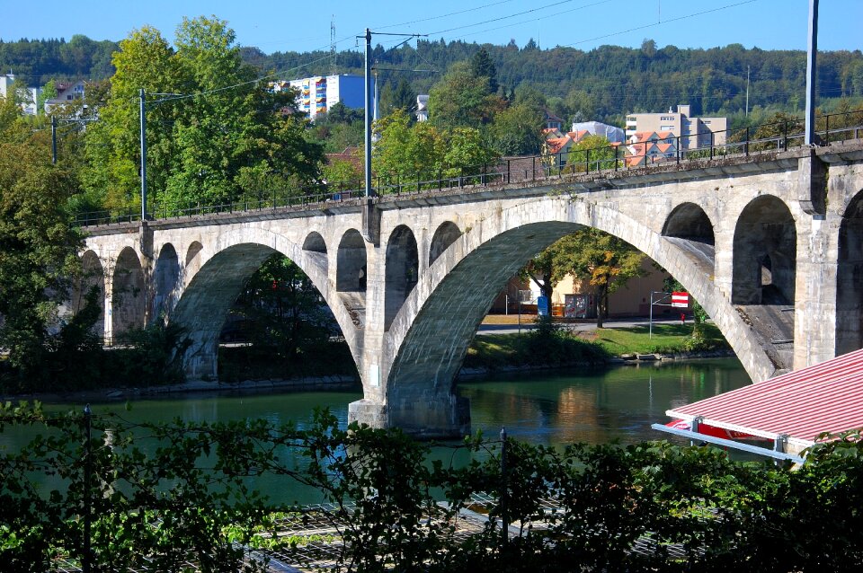 Bremgarten railway bridge river
