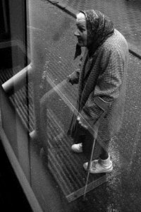 Old Woman at the Tram