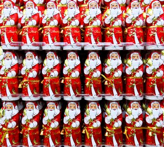 Chocolate decoration christmas market
