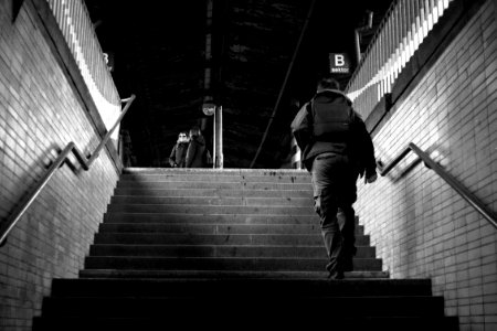 Praktica BC1 - Man Hurrying to Railway Platform