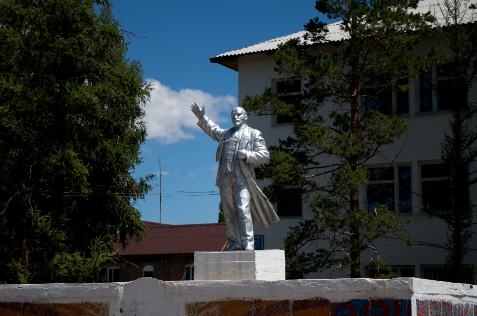 Lenin w Koczkorze - zadbany i uszanowany