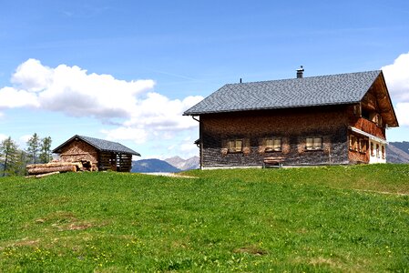 Meadow alm house photo