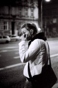 Canon EOS 30 - Night Street Portrait photo