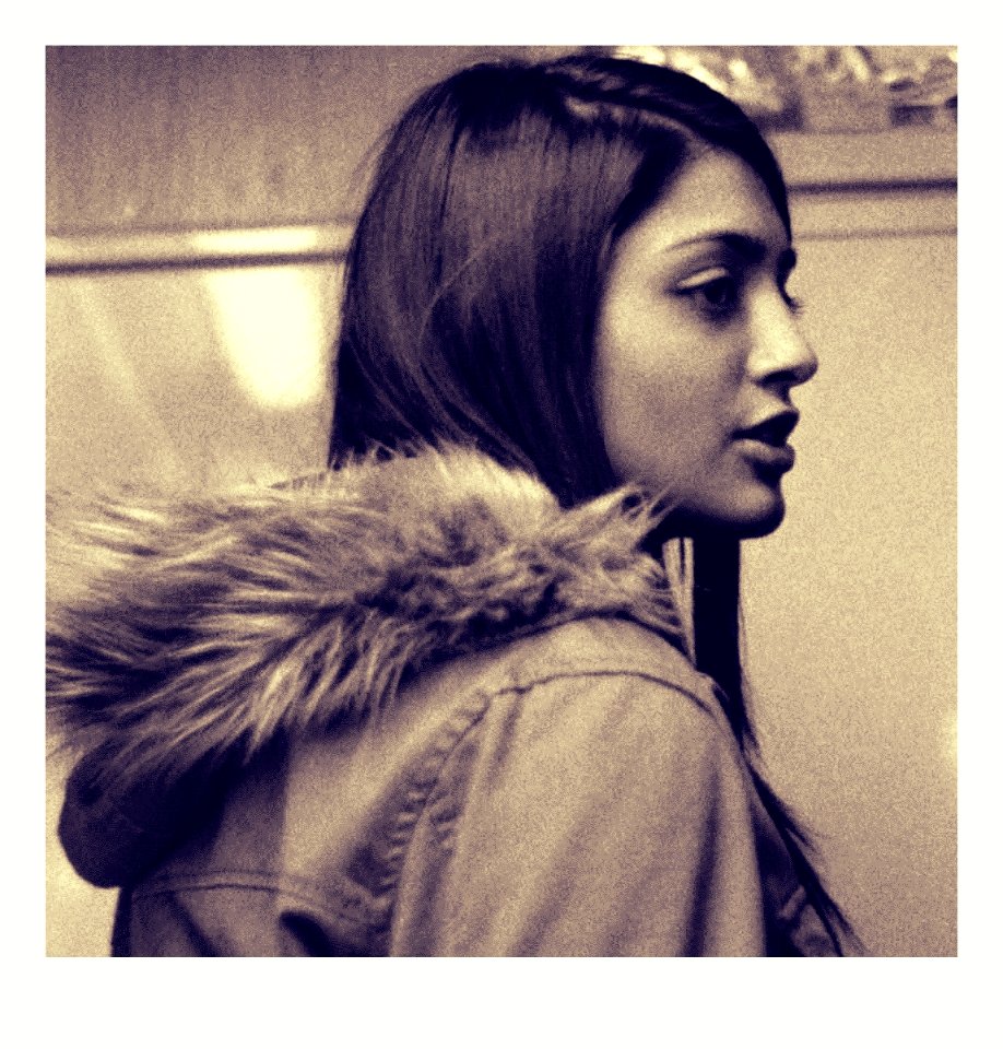 One of the Most Beautiful Women I've ever seen (Taken in the tram) - Postprocessed detail