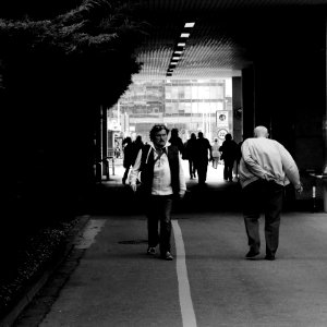 People Leaving and Entering Bohunice Hospital
