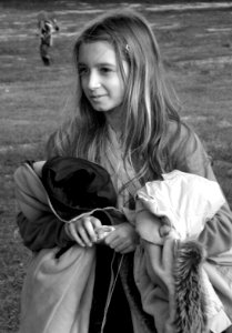 Portrait of Little Princess (desaturated version) photo