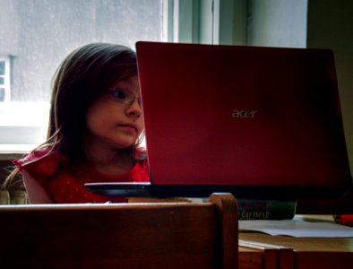 Little Girl with Laptop 2