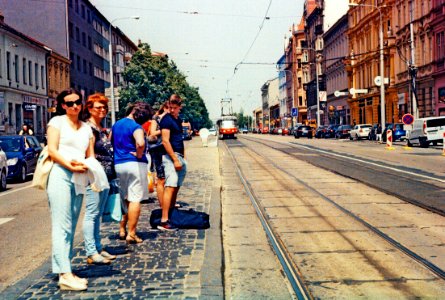 Praktica MTL 5 + Helios 44-2 2/58 - Tram Stop Pionýrská 2 photo