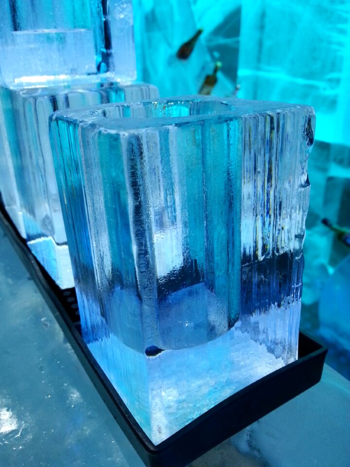 Cold blue frozen