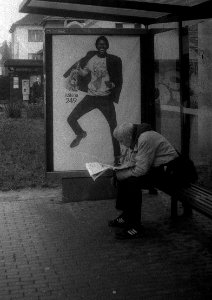 FED-5S + Industar-50 - Tram Stop Contrasts