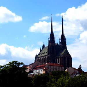 Cathedral of St. Peter and Paul, Petrov Hill, Brno (from south-east) 2 photo