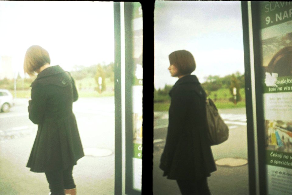 Chaika 3 - Young Woman at Bus Stop