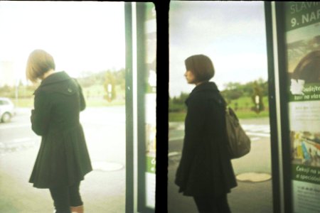 Chaika 3 - Young Woman at Bus Stop