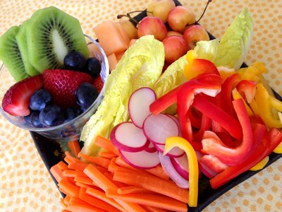 Veggie kiwi blueberry