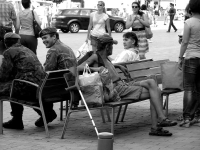 Soldiers and Street Persons