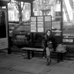 Orion EE - Girl at Bus Stop