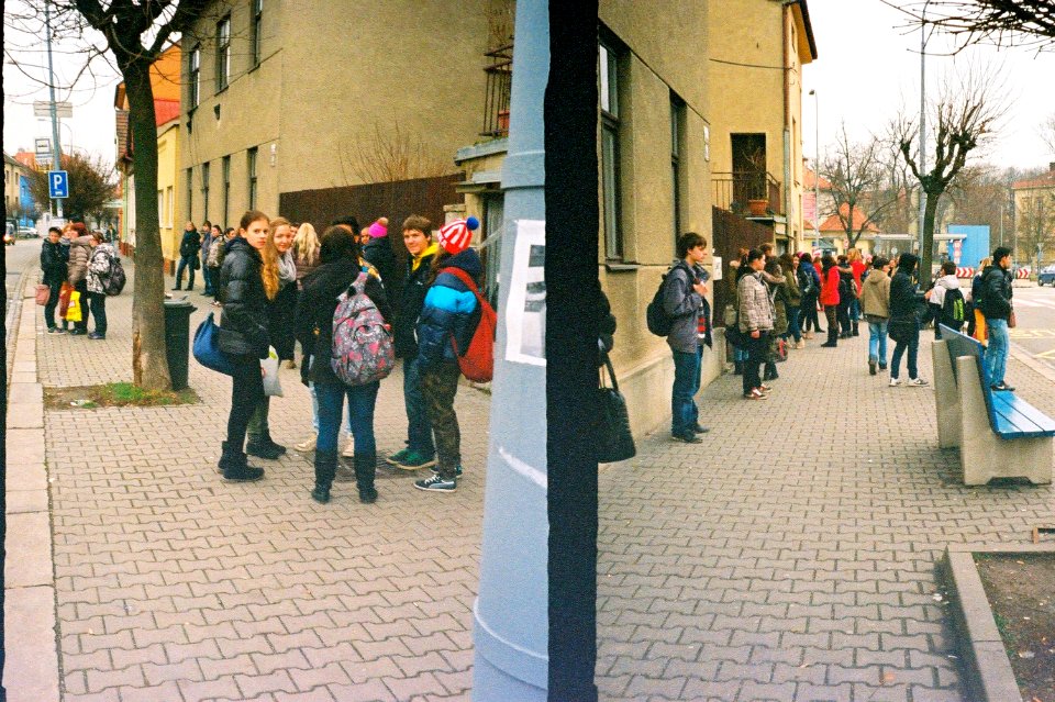Chaika 3 - Young People Waiting for a Bus