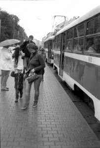 Smena 8M - New Scan - Tram Stop in Rainy Day 1 photo