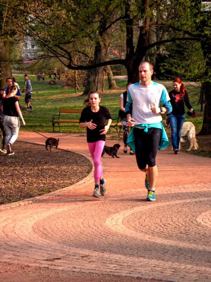 People Doing Healthy Things in the Park