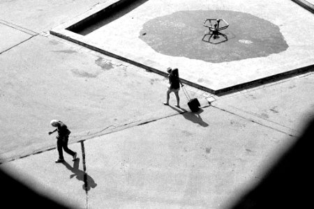 Mamiya 528TL - Moravian Square from Above 2