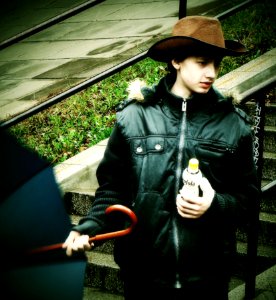 Young Man in a Hat 2 photo