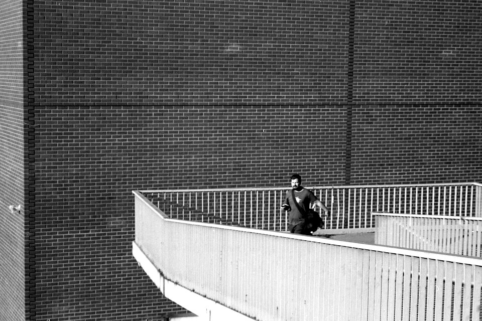 Canon Prima Zoom 80u - Man on Pedestrian Bridge