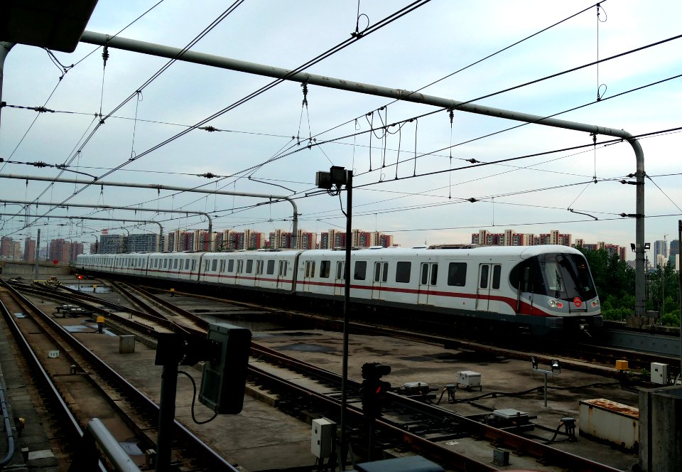 line 11 Sanghai metro.上海地铁11号线。