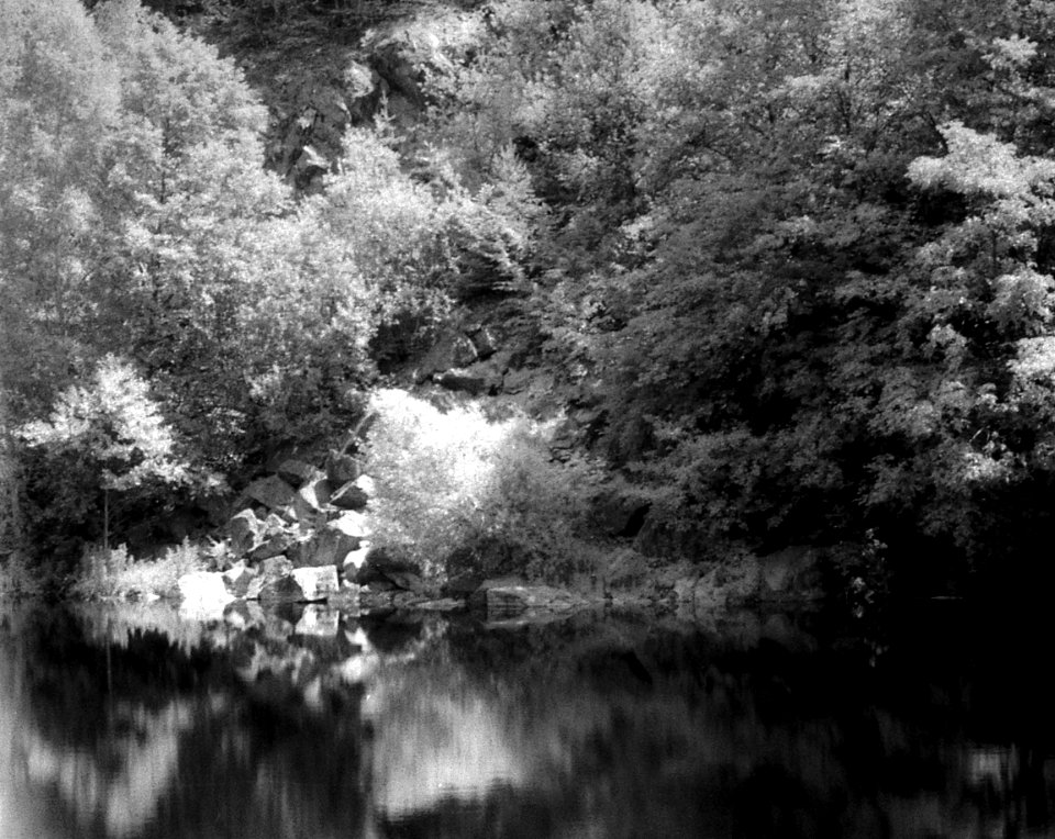 Zorki 4 + Industar-61 L/D - Lake in Old Stone Quarry in Blansko 2