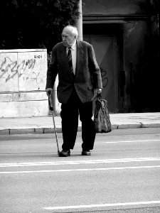 Old Man Crossing the Street