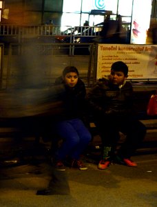 Tram Stop after Sunset 2