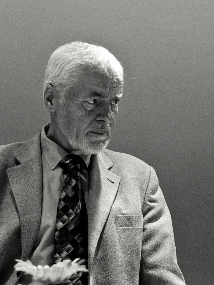 Václav Exner at Left-wing Discussion Club Session 1 (B&W)