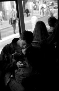 Kiev 4 - New Scan - Tired Young Man in the Tram 2