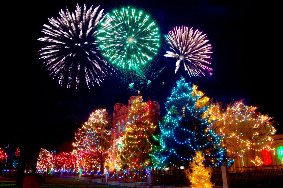 Christmas lights decoration holiday