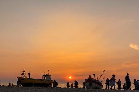 Beach mood silhouettes photo