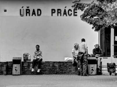 Unemployed People in front of the Labour Office 2