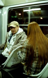 Praktica BC1 - Couple in the Tram