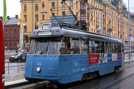 Old tourist tram tour photo