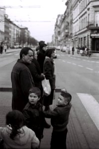 Zorki 4 + Industar-61 L/D - People at Crosswalk