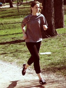 Girl Jogging in the Park
